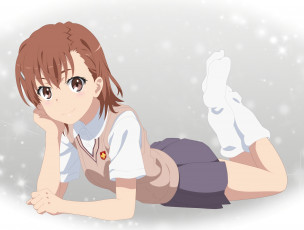 Картинка аниме toaru+majutsu+no+index фон взгляд девушка
