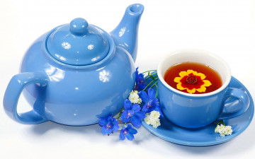 Картинка еда напитки +Чай чашка чай заварник тагетес
