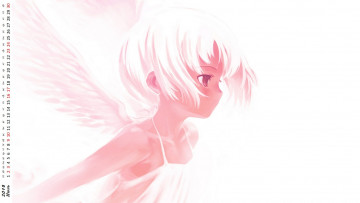 Картинка календари аниме профиль крылья взгляд девочка