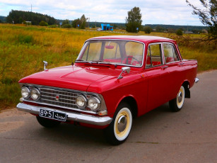 обоя москвич- 408, автомобили, москвич, москвич-, 408, автомобиль, классика, ретро, красный
