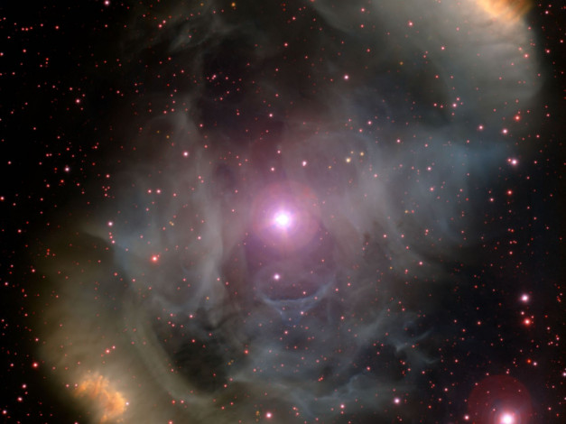 Обои картинки фото ngc, 6164, биполярная, эмиссионная, туманность, космос, галактики, туманности