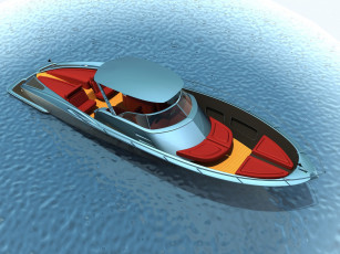 обоя 1963, chevrolet, corvette, open, boat, design, by, bo, zolland, корабли, 3d