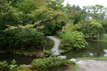 Картинка isuien garden nara japan природа парк