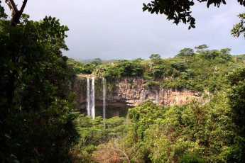 Картинка маврикий природа водопады тропики водопад