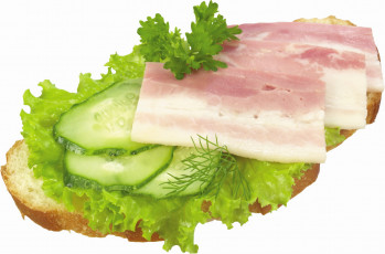 Картинка еда бутерброды гамбургеры канапе шинка хлеб огурец
