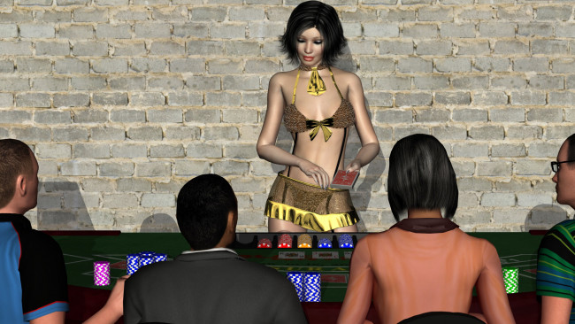 Обои картинки фото businesswoman, 3д графика, people , люди, девушка, взгляд, казино