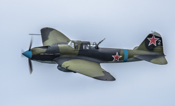 Картинка ilyushin+ii-2m3+shturmovik авиация боевые+самолёты штурмовик
