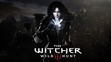 обоя видео игры, the witcher 3,  wild hunt, фон, взгляд, девушка