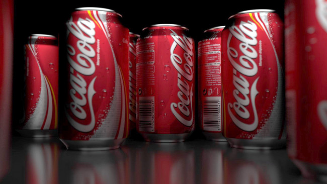 Обои картинки фото бренды, coca-cola, банки, напиток