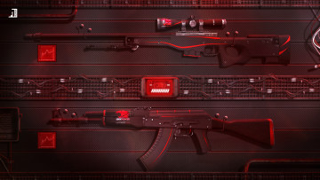 Картинка оружие автоматы sci-fi redline ibuypower game weapons global offensive counter strike awp ak-47