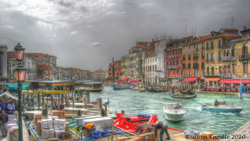 обоя venetian, canal, города, венеция, италия
