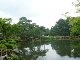 Картинка природа парк Япония кенрокуен