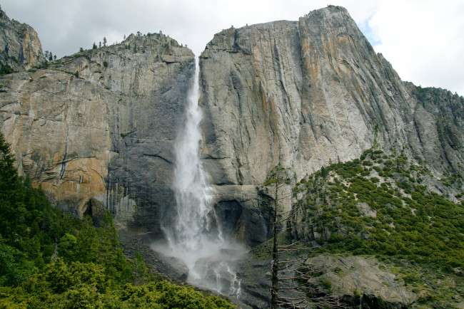Обои картинки фото природа, водопады, yosemite, usa, california