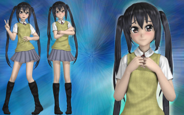 Картинка 3д графика anime аниме девушки