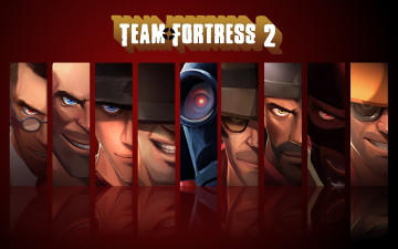 Картинка team fortress видео игры лица
