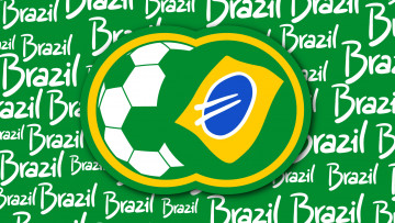 обоя спорт, логотипы турниров, бразилия, надпись, логотип, флаг, мяч, чемпионат, футбол