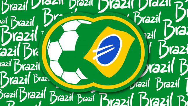 Обои картинки фото спорт, логотипы турниров, бразилия, надпись, логотип, флаг, мяч, чемпионат, футбол