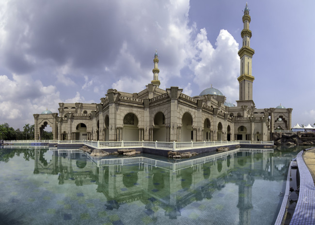 Обои картинки фото города, - мечети,  медресе, мечеть, водоем