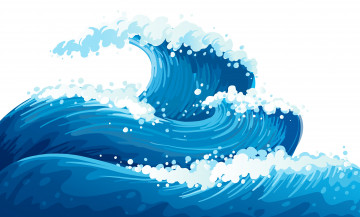 Картинка векторная+графика природа+ nature волны море