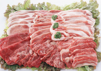 Картинка еда мясные блюда мясо зелень ребрышки