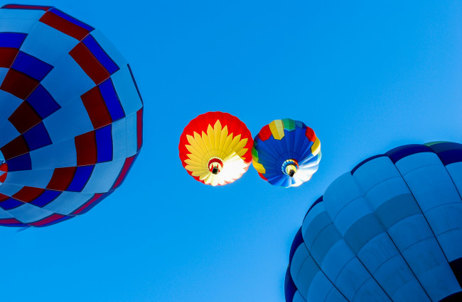 Обои картинки фото авиация, воздушные шары, небо, воздушный, шар, полет
