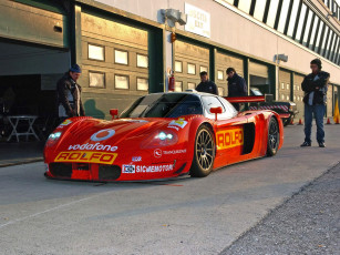 Картинка 2006 maserati mc12 racing misano автомобили выставки уличные фото