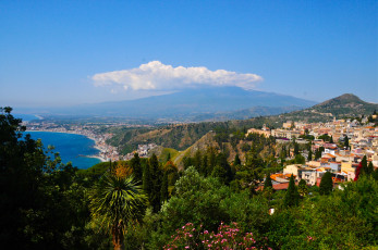 Картинка messina sicily italy города панорамы побережье италия сицилия мессина пейзаж горы