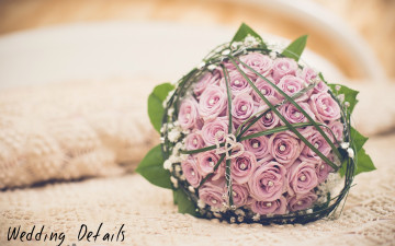 Картинка цветы розы бутоны украшения свадебный букет сердечки
