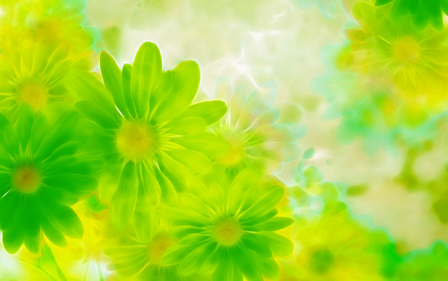 Обои картинки фото векторная графика, цветы, зеленый