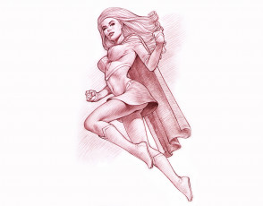 Картинка рисованное комиксы униформа взгляд фон девушка