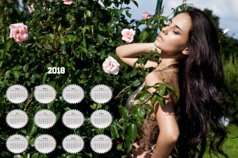 Картинка календари девушки розы анфас