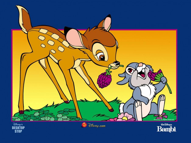 Обои картинки фото bembi, мультфильмы, bambi