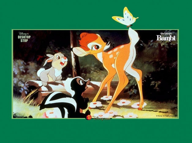Обои картинки фото bembi, мультфильмы, bambi