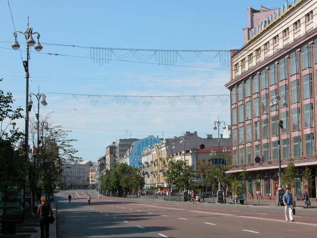 Обои картинки фото киев, крещатик, города, украина