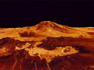 Картинка venus craters космос венера