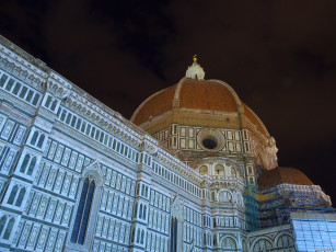 Картинка города флоренция италия окна купол стена