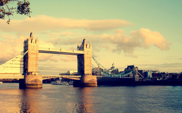 Картинка города лондон великобритания река мост