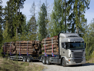 Картинка автомобили scania r620 truck timber highline