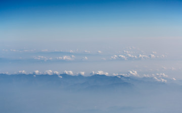 Картинка природа облака туман небо горы