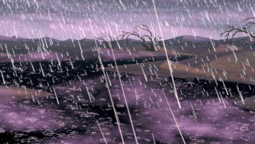 Картинка рисованное природа растения водоем дождь