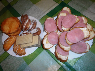 Картинка еда бутерброды +гамбургеры +канапе печенье вафли сыр хлеб колбаса