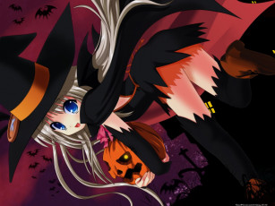 Картинка аниме halloween magic