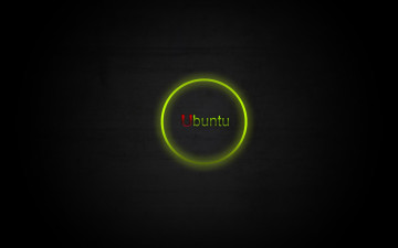 обоя компьютеры, ubuntu, linux, green, red