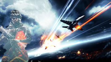 Картинка battlefield видео игры самолеты солдат