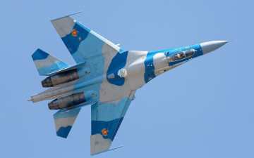 Картинка авиация боевые+самолёты самолёт армия flanker+e вкс+россии су35с истребитель