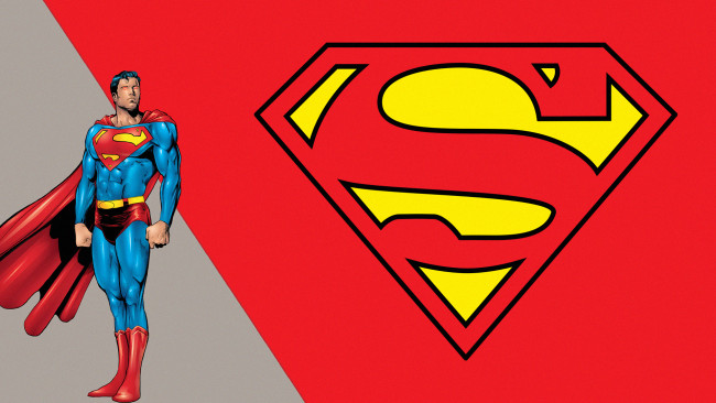Обои картинки фото рисованное, комиксы, superman