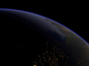 Картинка европа вид со станции мир космос земля