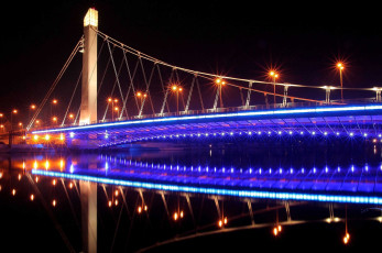 Картинка города мосты огни