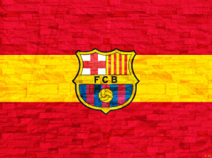 обоя спорт, эмблемы, клубов, logo, soccer, football, spain, fc, barcelona
