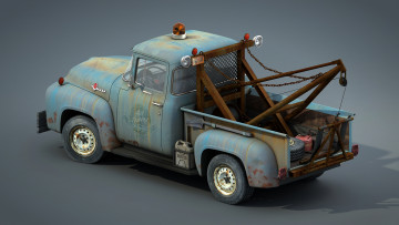 обоя автомобили, 3д, ford, wip, wrecker, f100, 02